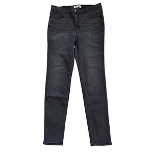 Madewell Roadtripper Jeans Womens Size 30 Black Skinny Stretch Denim NWT MB385